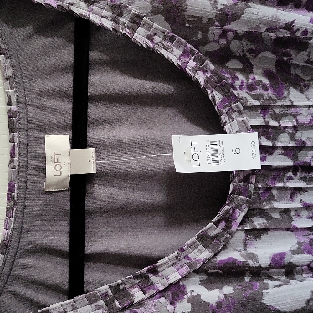 NWT LOFT floral dress, size 6 - Picture 3 of 4